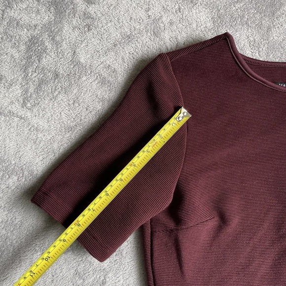 Mario Serrani Dress Womens Extra Small Burgundy Mini Dress Pullover Italy Casual - Picture 6 of 12